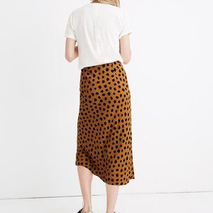 Madewell Midi Slip Skirt in Painted Spots